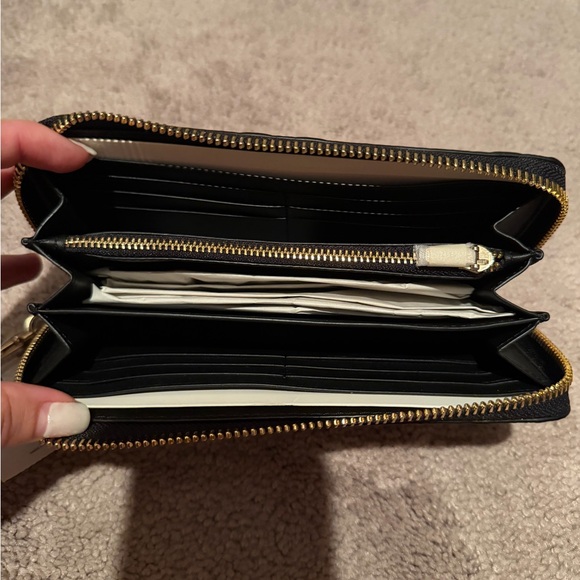 Coach Embossed Black Wristlet - Picture 2 of 3